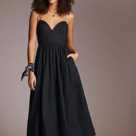 Maeve by Anthropologie Dresses & Skirts - Maeve by Anthropologie BLACK Seamed Contrast Midi - Size 4